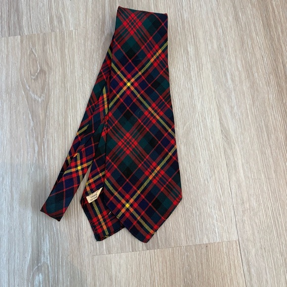 Vintage Royal Scot Wool Tie Cameron of Erracht Tartan Made in Scotland by Currie - Picture 1 of 4